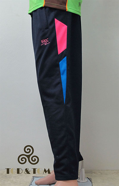 กางเกงพละ เจาะ สีชมพู ฟ้า ขาปล่อย